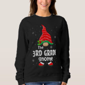 Sweatshirt 3rd Grade Gnome Matching Family Group Christmas Pa (Devant)