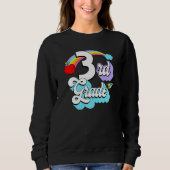Sweatshirt 3rd Grade Rainbow Back To School Third Grade Teach (Devant)