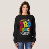 Sweatshirt 3rd Grade Squad Back To School First Day Of School (Devant entier)