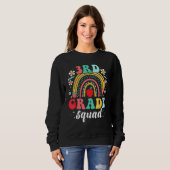 Sweatshirt 3rd Grade Squad Team  Back To School Girls Boys Te (Devant entier)