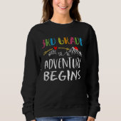 Sweatshirt 3rd Grade Where The Adventure Begins Teacher back  (Devant)