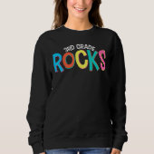 Sweatshirt 3rd Third Grade Rocks Back To School Teacher Stude (Devant)