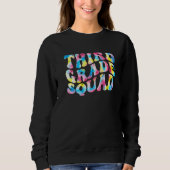 Sweatshirt 3rd Third Grade Squad Teacher Back To School Retro (Devant)