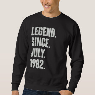 Sweatshirt 40 ans 40e anniversaire Légende depuis juillet 198