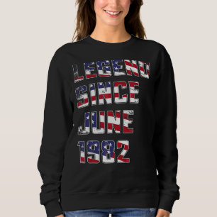 Sweatshirt 40 ans de légende depuis juin 1982 40e anniversair