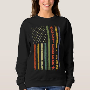 Sweatshirt 40 ans stupéfiant depuis octobre 1982 40e naissanc