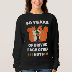 Sweatshirt 40ème anniversaire de 40 ans de Mariage drôle coup