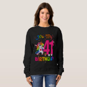 Sweatshirt 41 Ans Unicorne C'est mon 41e anniversaire fille P (Devant entier)