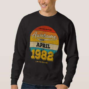 Sweatshirt 41st Birthday En avril 2023 Awesome Since 1982