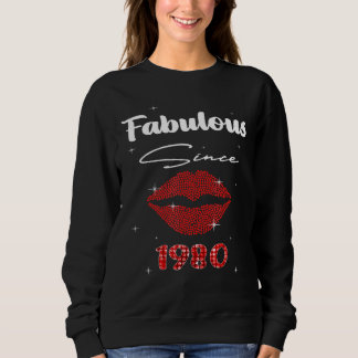 Sweatshirt 42 Ans Fabuleux depuis 1980 42e Anniversaire Pour