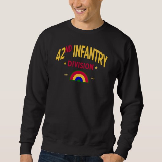 Sweatshirt 42e division d'infanterie "Arc-en-ciel" (Devant)
