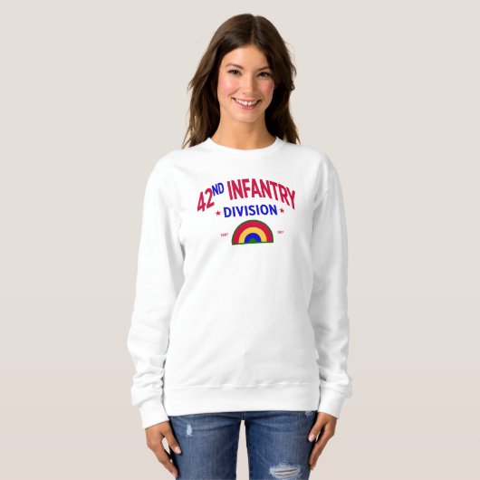 Sweatshirt 42e division d'infanterie "Arc en ciel" Femmes (Devant entier)