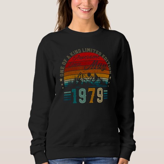 Sweatshirt 43 Ans Mai 1979 43e Anniversaire (Devant)