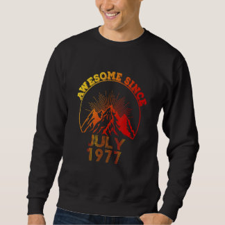 Sweatshirt 45 ans Awesome depuis juillet 1977 45e anniversair