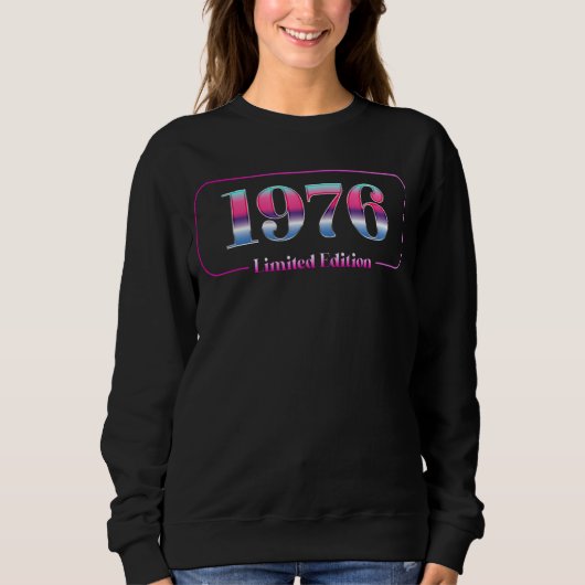 Sweatshirt 46e anniversaire Dames Mens 46 ans 1976 (Devant)