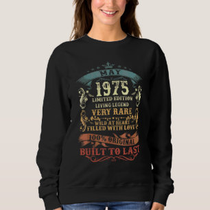 Sweatshirt 47 Ans Mai 47e Anniversaire Homme Femmes