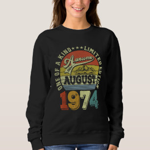 Sweatshirt 48 Ans Awesome depuis août 1974 48e Naissance