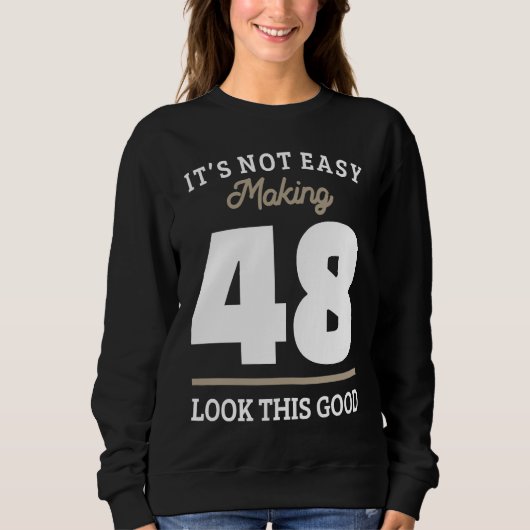 Sweatshirt 48e anniversaire 48 ans (Devant)