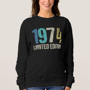 Sweatshirt 48e anniversaire Dames Mens 48 ans 1974 7