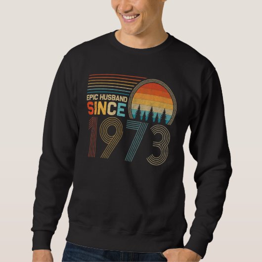 Sweatshirt 49e anniversaire du Mariage pour lui Epic Mari Sin (Devant)
