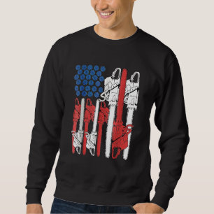 Sweatshirt 4 juillet Arboris Hommes Arbre Grimpant Papa tronç