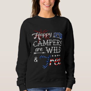 Sweatshirt 4 Juillet Camper Van Patriotic Rb Citation De Camp