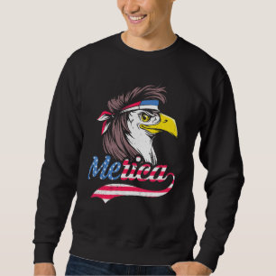 Sweatshirt 4 juillet Drapeau Américain Aigle Patriotique De L
