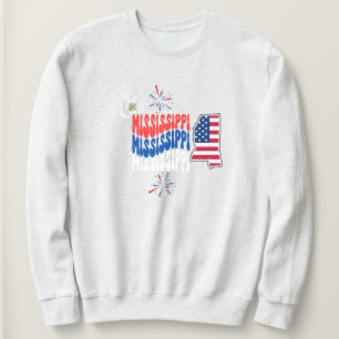 Sweatshirt 4 juillet/été/Mississippi été