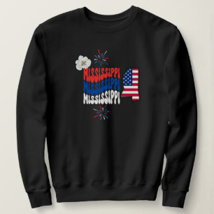 Sweatshirt 4 juillet/été/Mississippi été