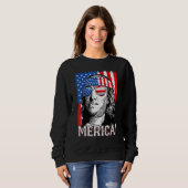 Sweatshirt 4 Juillet Femmes Ben Franklin (Devant entier)