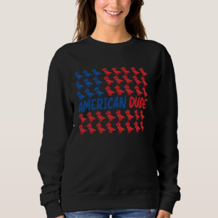 Sweatshirt 4 juillet Funny Boys American Dude Kids