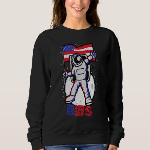 Sweatshirt 4 juillet Jour de l'Indépendance Nous Drapeau Astr