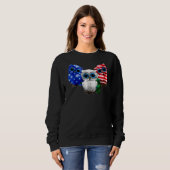Sweatshirt 4 juillet Owl American Flag (Devant entier)