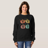 Sweatshirt 4 Little Pumpkins ~ Halloween Jack o Lanterns (Devant entier)