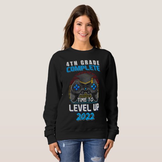 Sweatshirt 4e année Complète 2022 Video Game Graduation Boy (Devant entier)