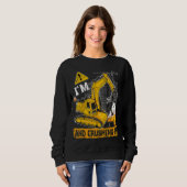 Sweatshirt 4e anniversaire J'ai 4 ans et l'écraser Constructi (Devant entier)