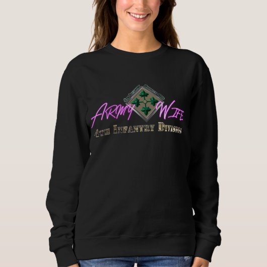 Sweatshirt 4e division d'infanterie Épouse de l'armée (Devant)