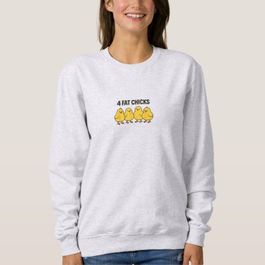 Sweatshirt 4fc Canards drôle (Devant)