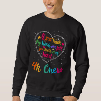 Sweatshirt 4K Crew Appreciation Week Back to School Heart