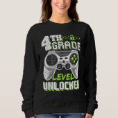Sweatshirt 4th Grade Level Unlocked Game On 4th Grade Back To (Devant)