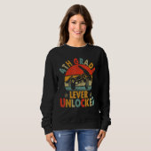Sweatshirt 4th Grade Level Unlocked Video Gamers first day of (Devant entier)