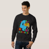 Sweatshirt 4th Is For Fourth Grade Groovy Back To School Teac (Devant entier)