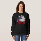 Sweatshirt 4th july apparel USA american flag 4th of july for (Devant entier)