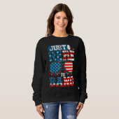 Sweatshirt 4th july apparel USA american flag 4th of july for (Devant entier)