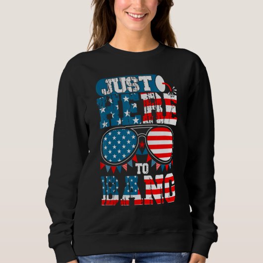 Sweatshirt 4th july apparel USA american flag 4th of july for (Devant)