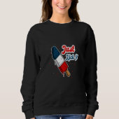 Sweatshirt 4th July Drinks Party Family Friends Patriotic Jus (Devant)