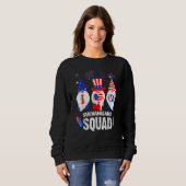 Sweatshirt 4th Of July 2023 Patriotic Gnomes  American USA (Devant entier)