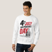 Sweatshirt 4th of July 250th Anniversary Independence Day (Devant entier)