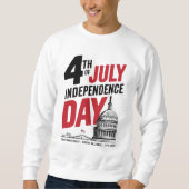 Sweatshirt 4th of July 250th Anniversary Independence Day (Devant)