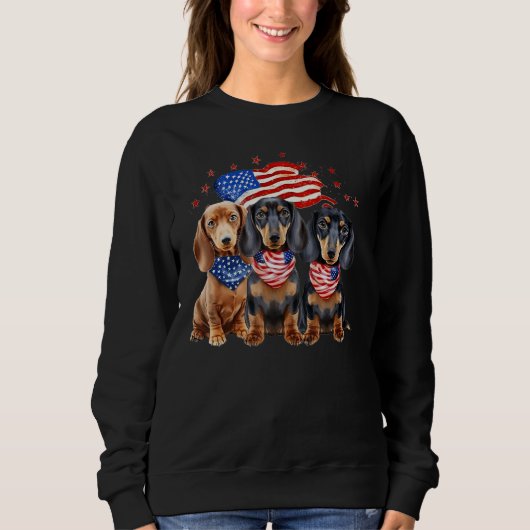 Sweatshirt 4th Of July Dog (Devant)